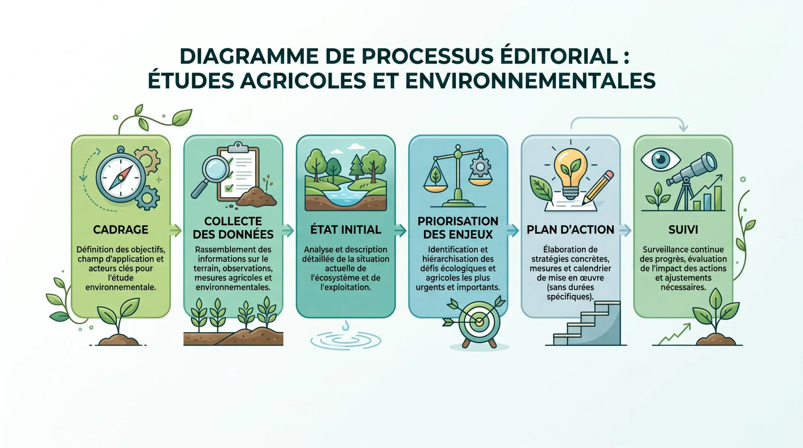 Étapes d’un diagnostic agroécologique de filière